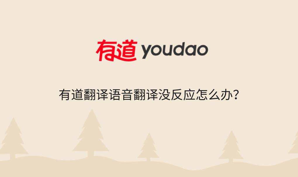 有道翻译语音翻译没反应怎么办？